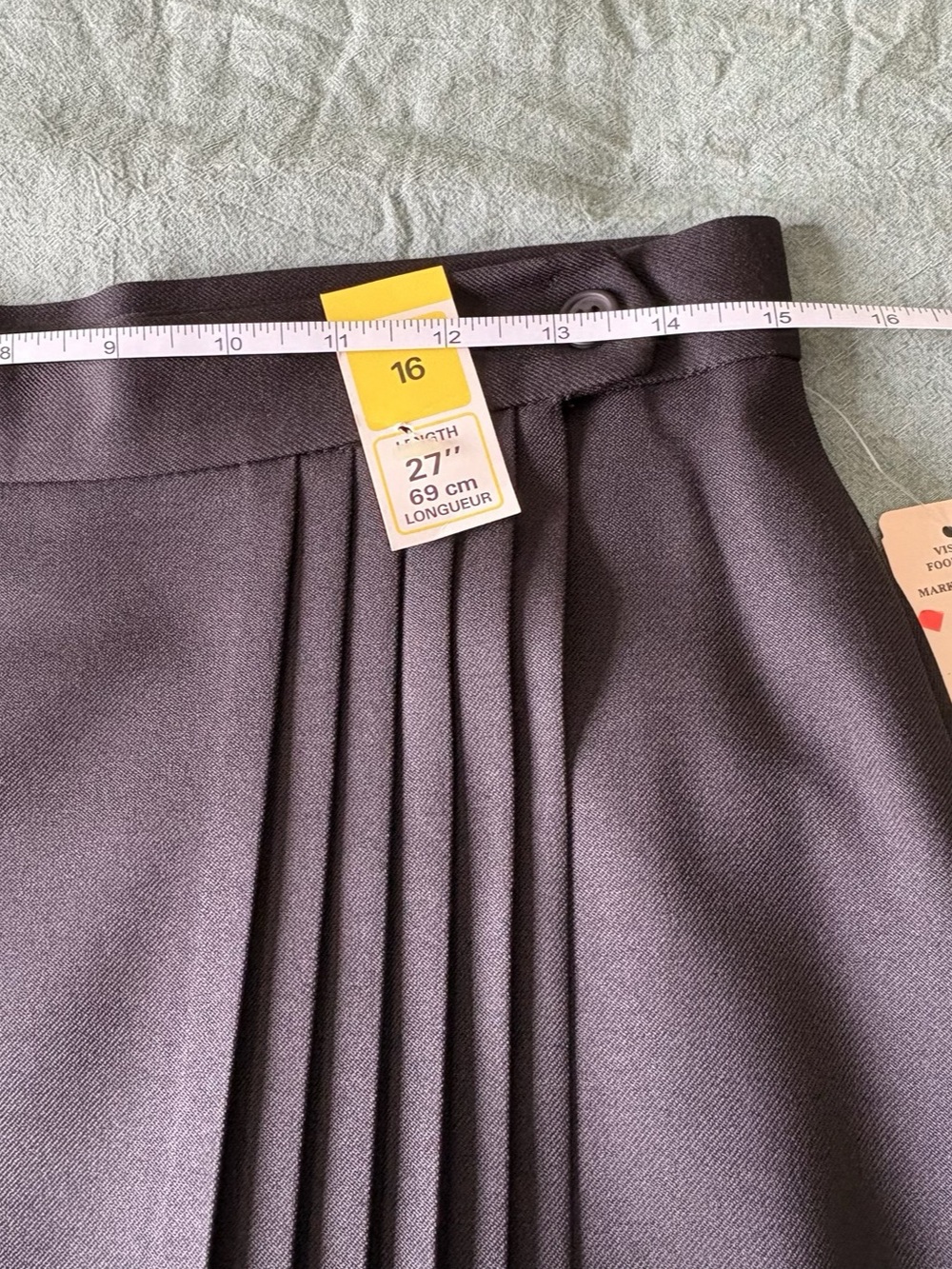 Vintage St. Michael M&S Black Pleated Midi Skirt – UK 16 / US 12 – Made in Canad - Picture 12 of 14